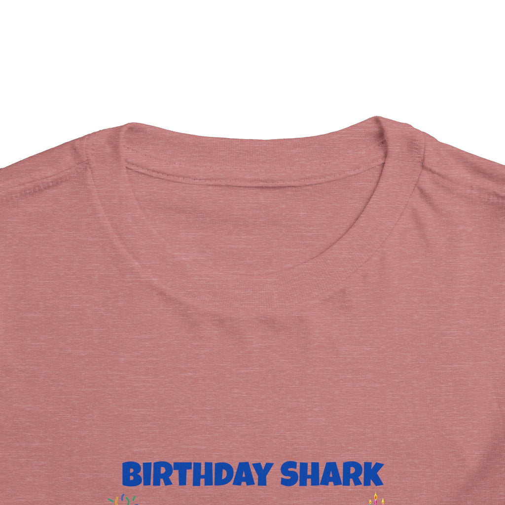 Personalized Birthday Shark TShirt for Kids  Custom Name and Age  Cute Ocean Theme Toddler Tee