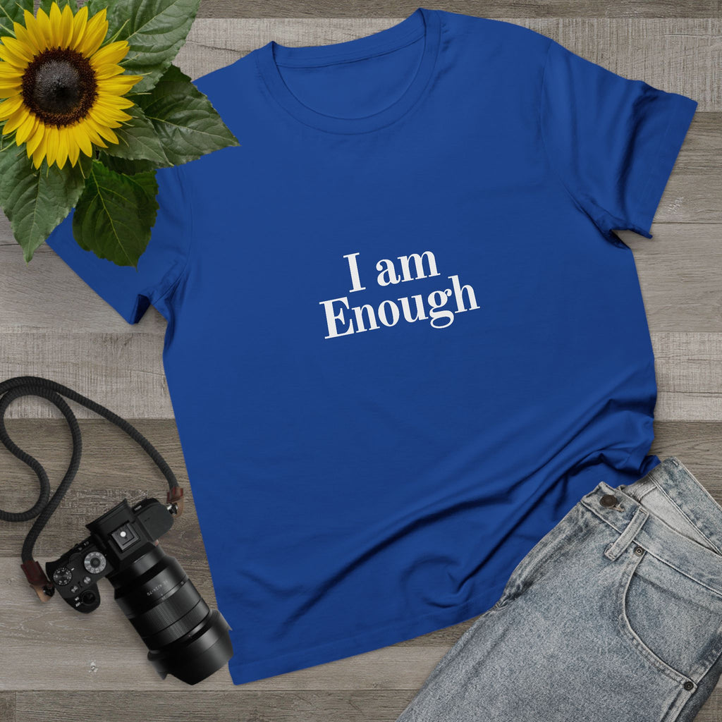 Women’s Tee — “I Am Enough” Minimalist Affirmation Shirt