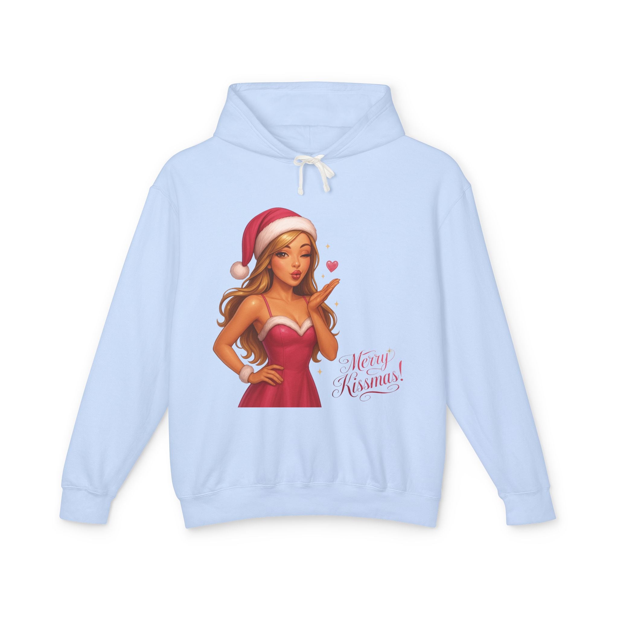 Pinup Santa Girl Christmas Hoodie | Merry Xmas Graphic Hoodie