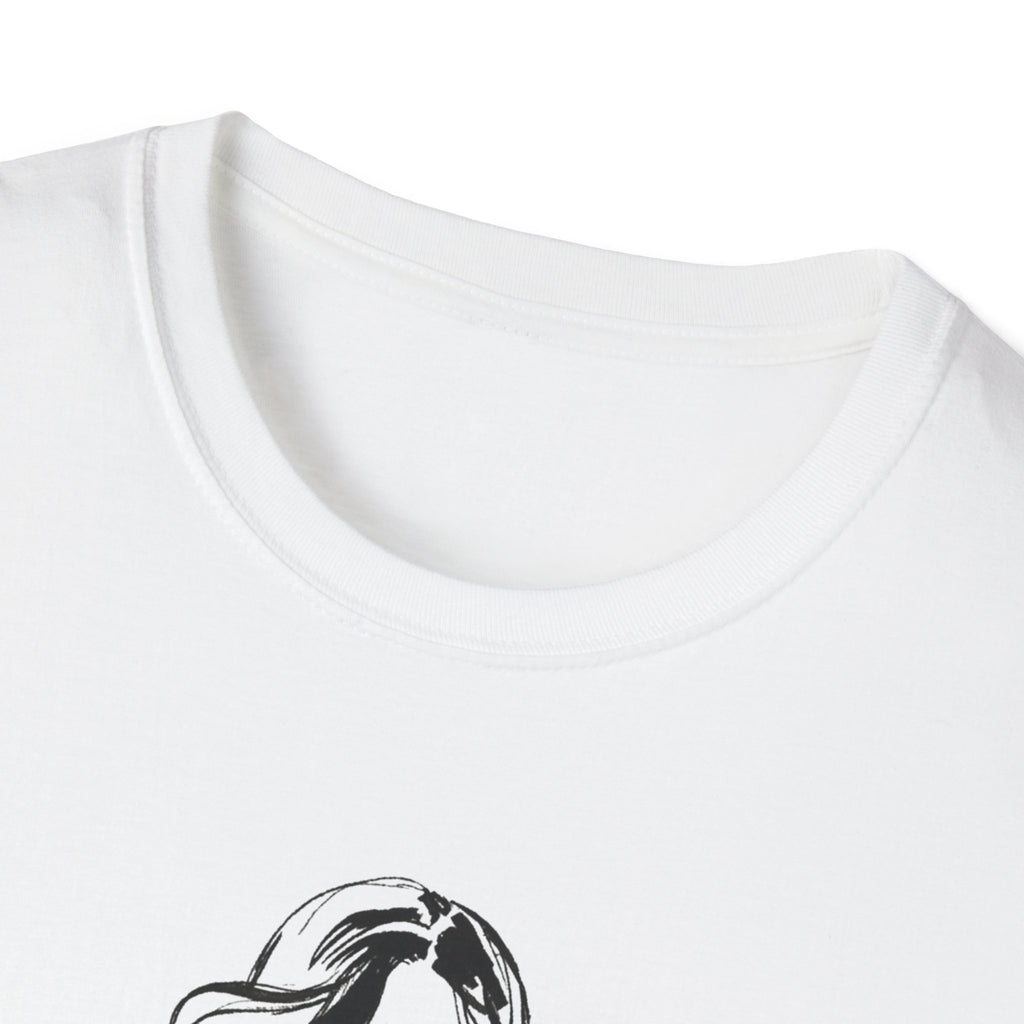 Classy & Confident Minimalist Woman Illustration T-Shirt