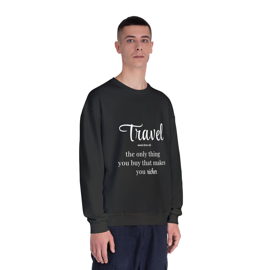 Classic White Crewneck Sweatshirt – Unisex Cozy Pullover