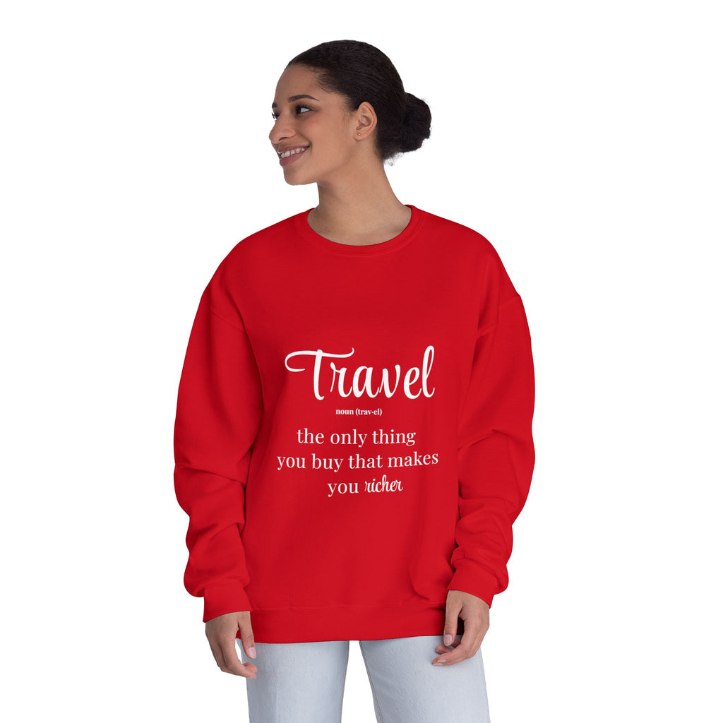 Classic White Crewneck Sweatshirt – Unisex Cozy Pullover