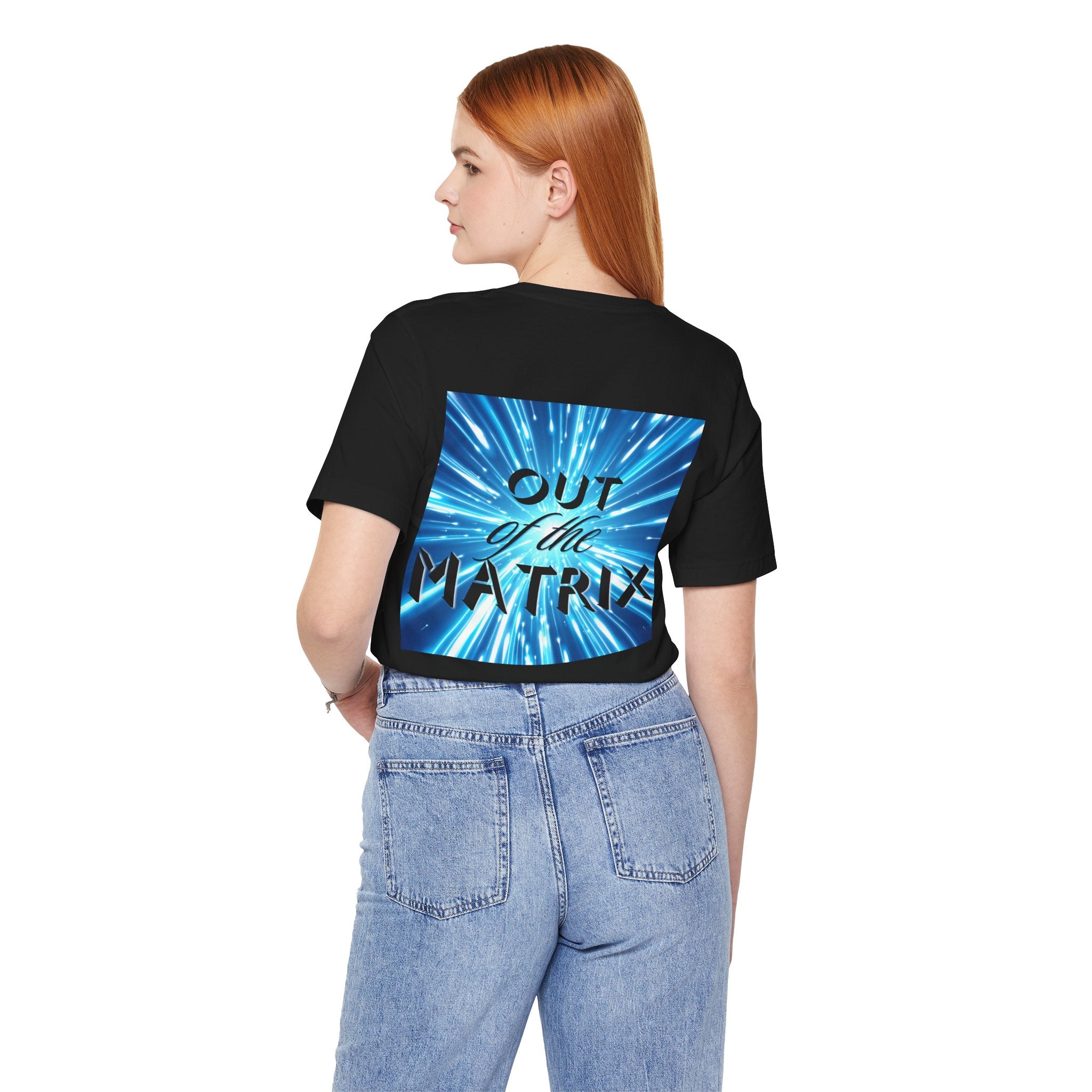 Out of the Matrix – Futuristic Graphic Statement T-Shirt