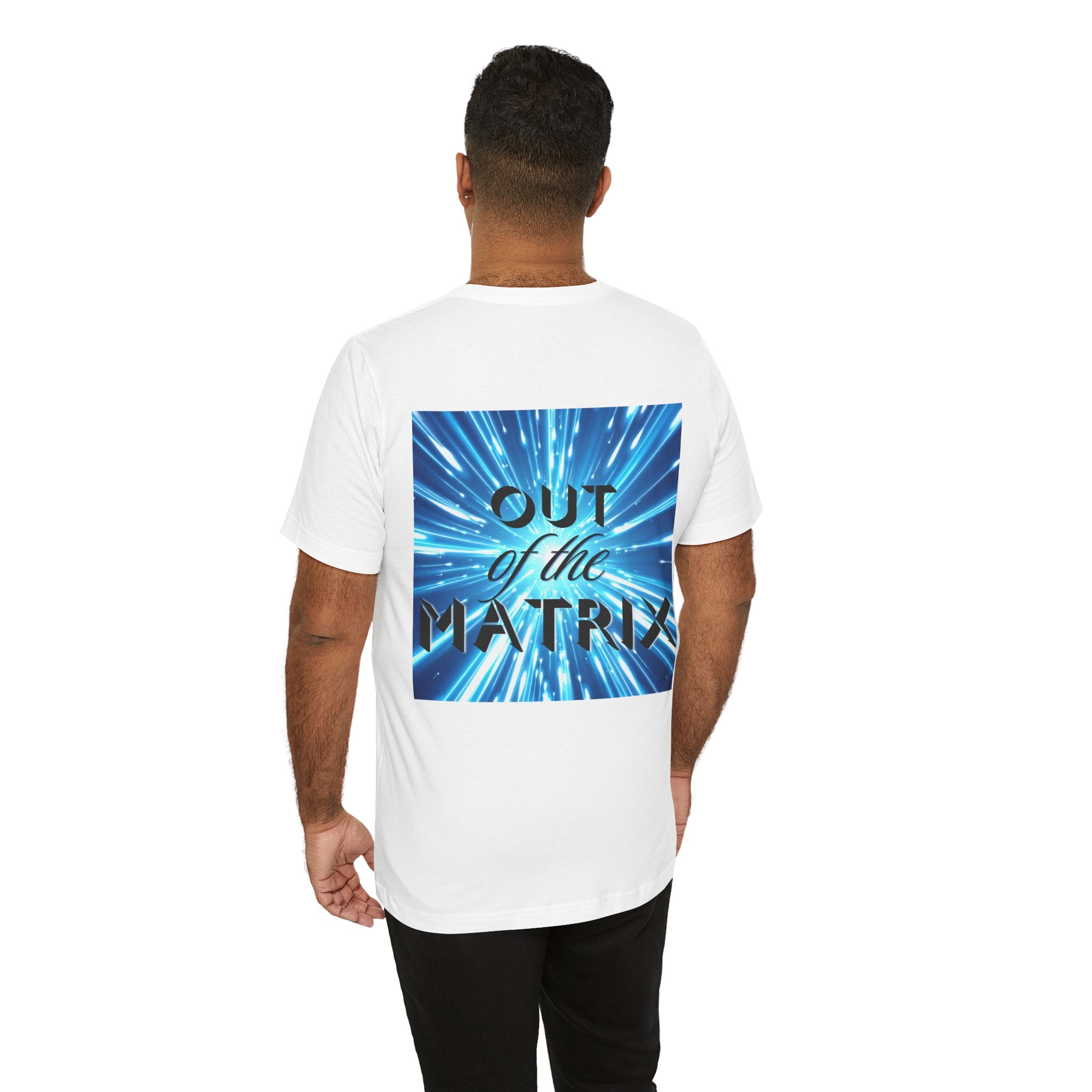 Out of the Matrix – Futuristic Graphic Statement T-Shirt
