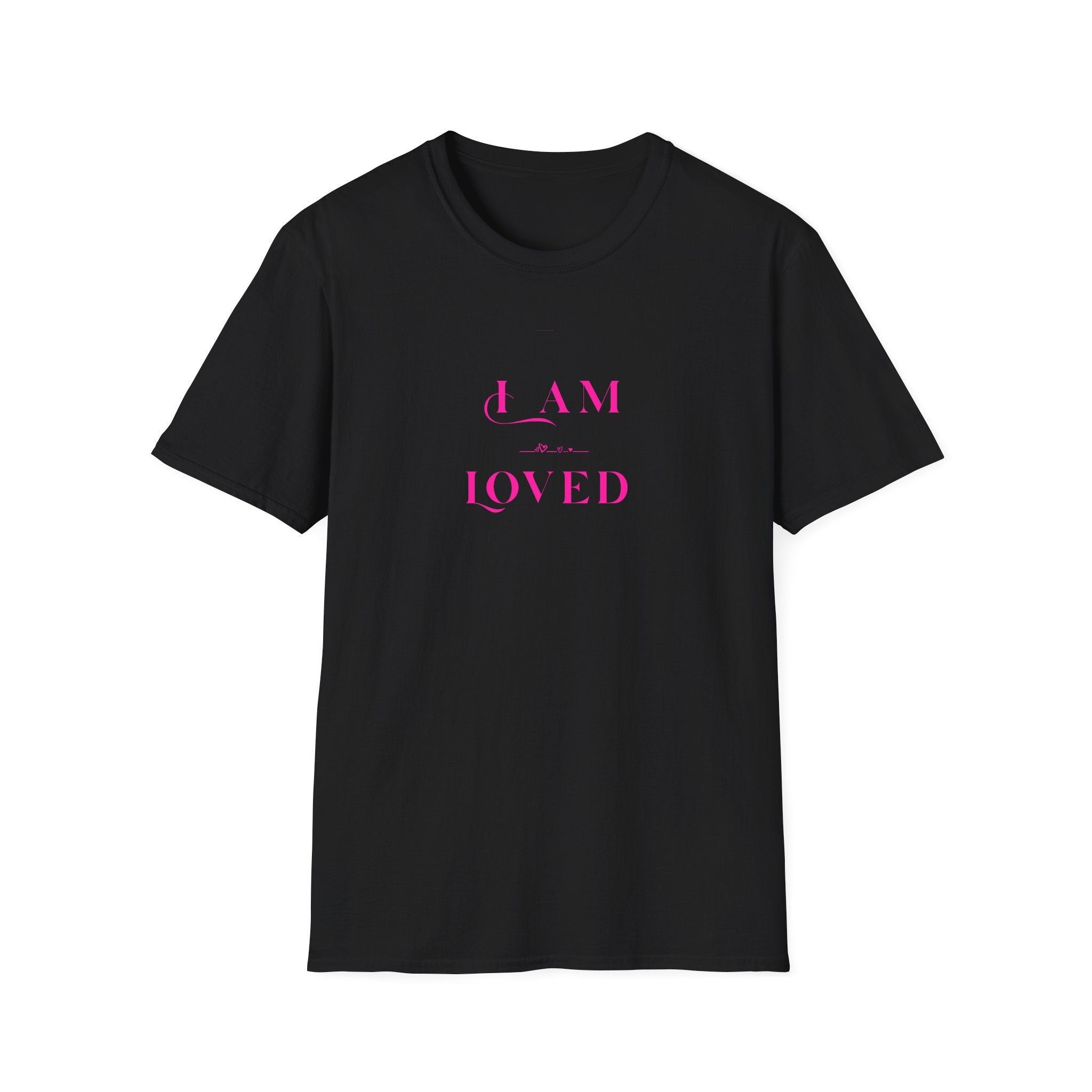 I Am Loved T‑Shirt — Pink Script Inspirational Tee
