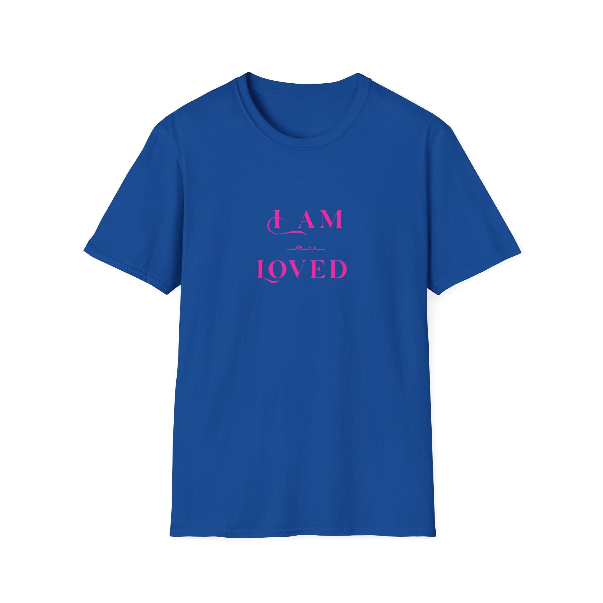I Am Loved T‑Shirt — Pink Script Inspirational Tee