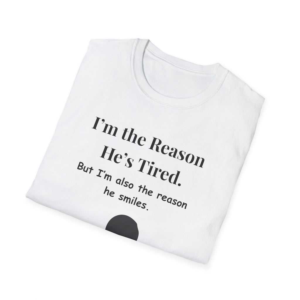 Funny Fathers Day Shirt  Im the Reason Hes Tired Gift from Kids