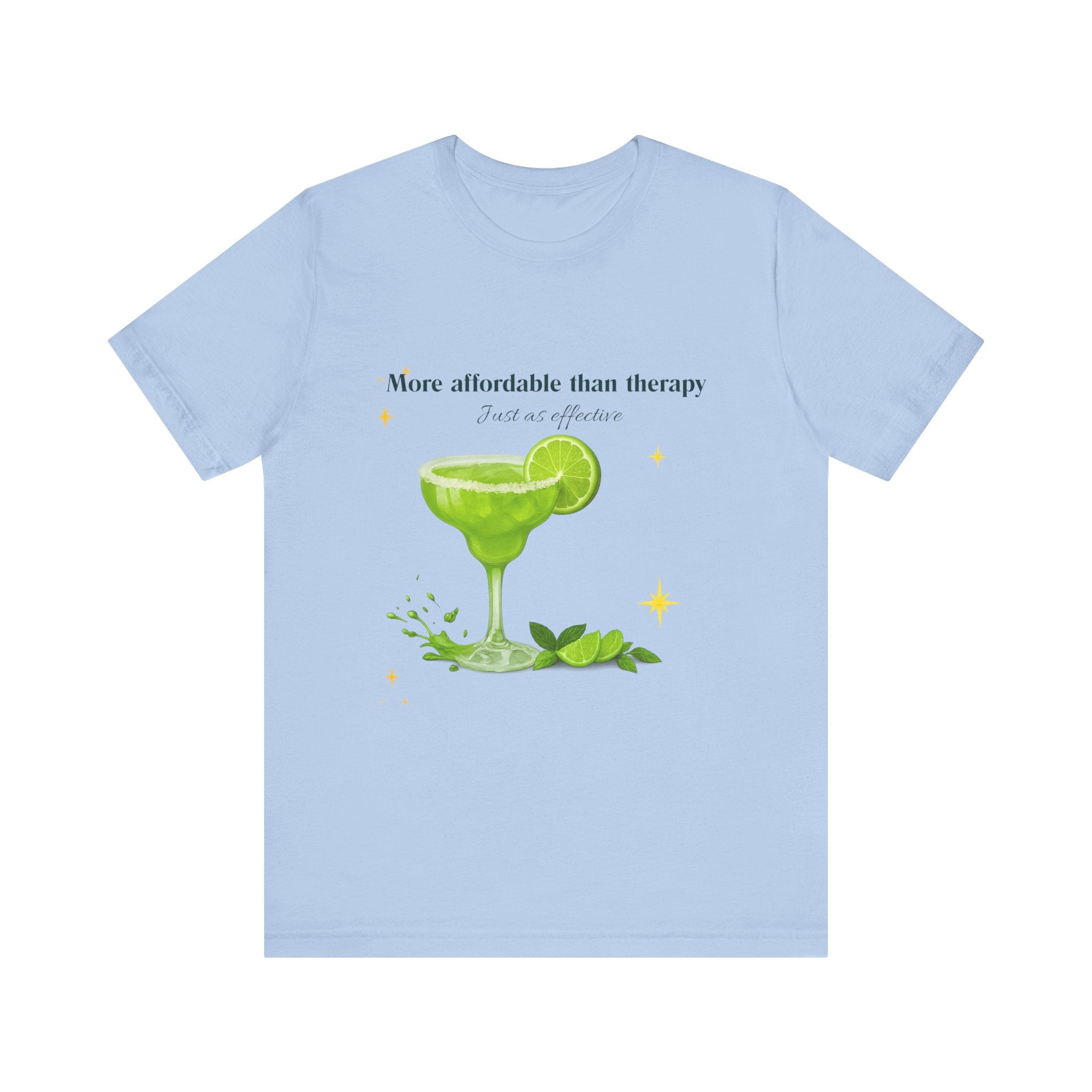 Margarita Therapy T-Shirt – Funny Summer Cocktail Tee, Unisex Humor Shirt for Taco Tuesday, Girls Brunch, or Beach Vibes