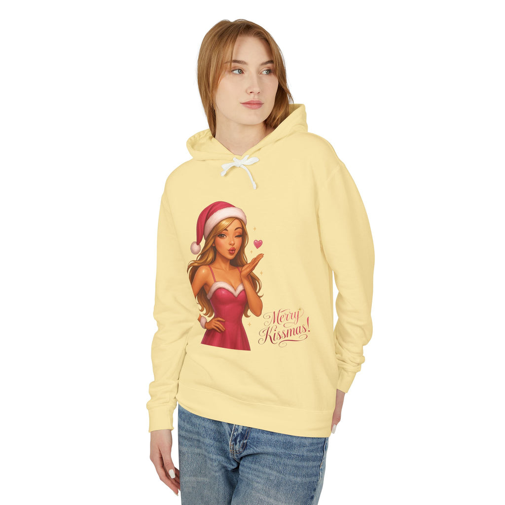 Pinup Santa Girl Christmas Hoodie | Merry Xmas Graphic Hoodie