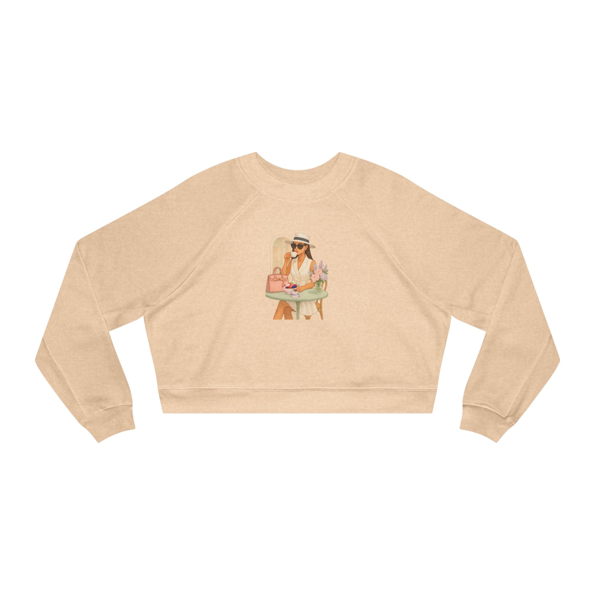 Parisian Fashion Girl Sweatshirt  Elegant French Inspired Cozy Chic Pullover