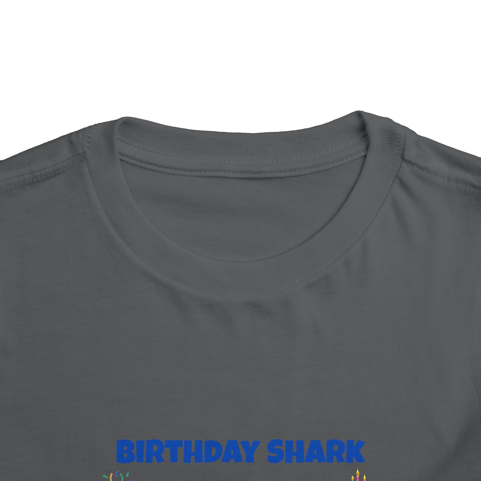 Personalized Birthday Shark TShirt for Kids  Custom Name and Age  Cute Ocean Theme Toddler Tee