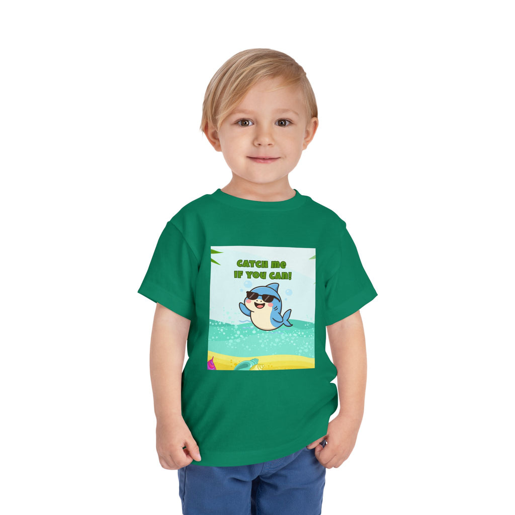 Catch Me If You Can Shark T-Shirt – Cute Toddler Tee, Fun Summer Kids Shirt