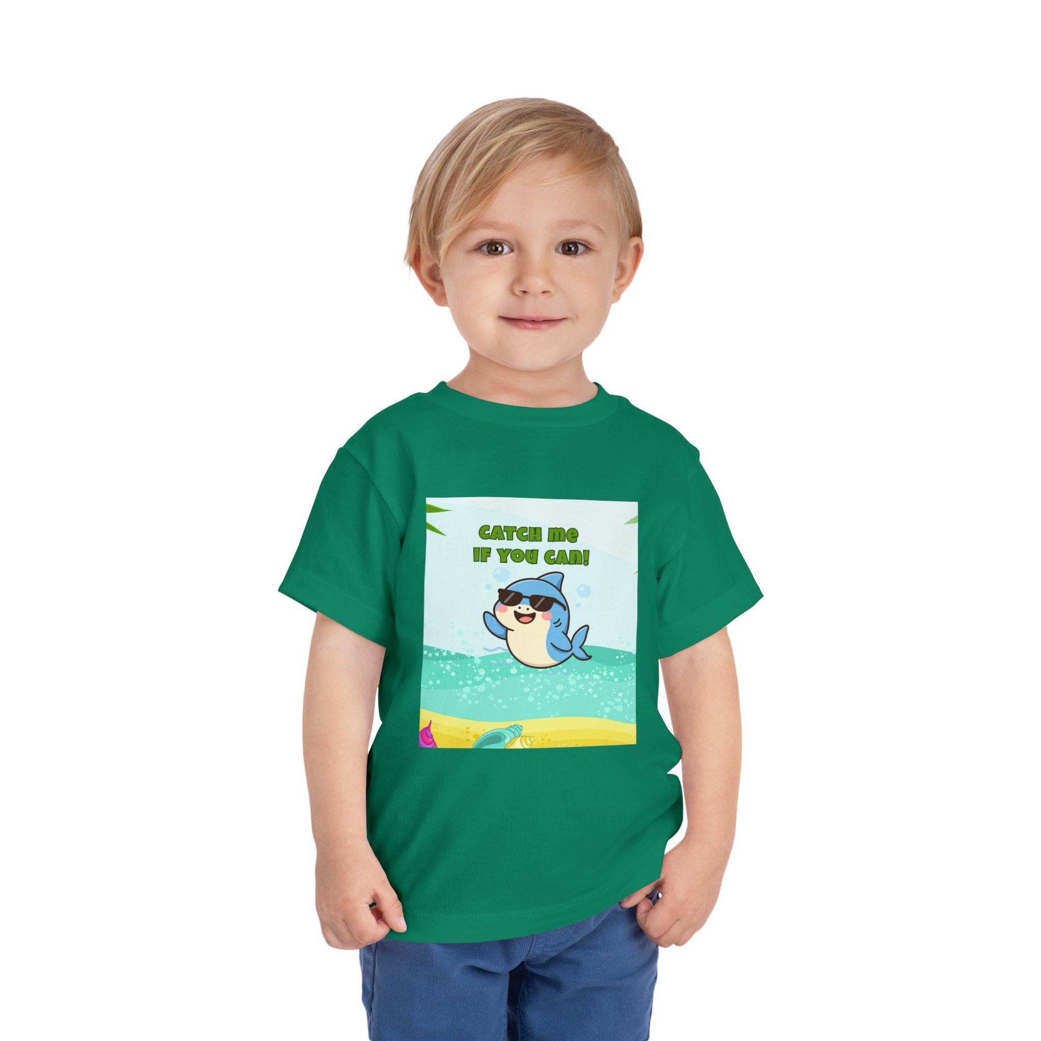 Catch Me If You Can Shark T-Shirt – Cute Toddler Tee, Fun Summer Kids Shirt
