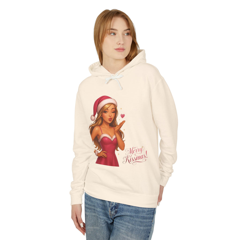 Pinup Santa Girl Christmas Hoodie | Merry Xmas Graphic Hoodie