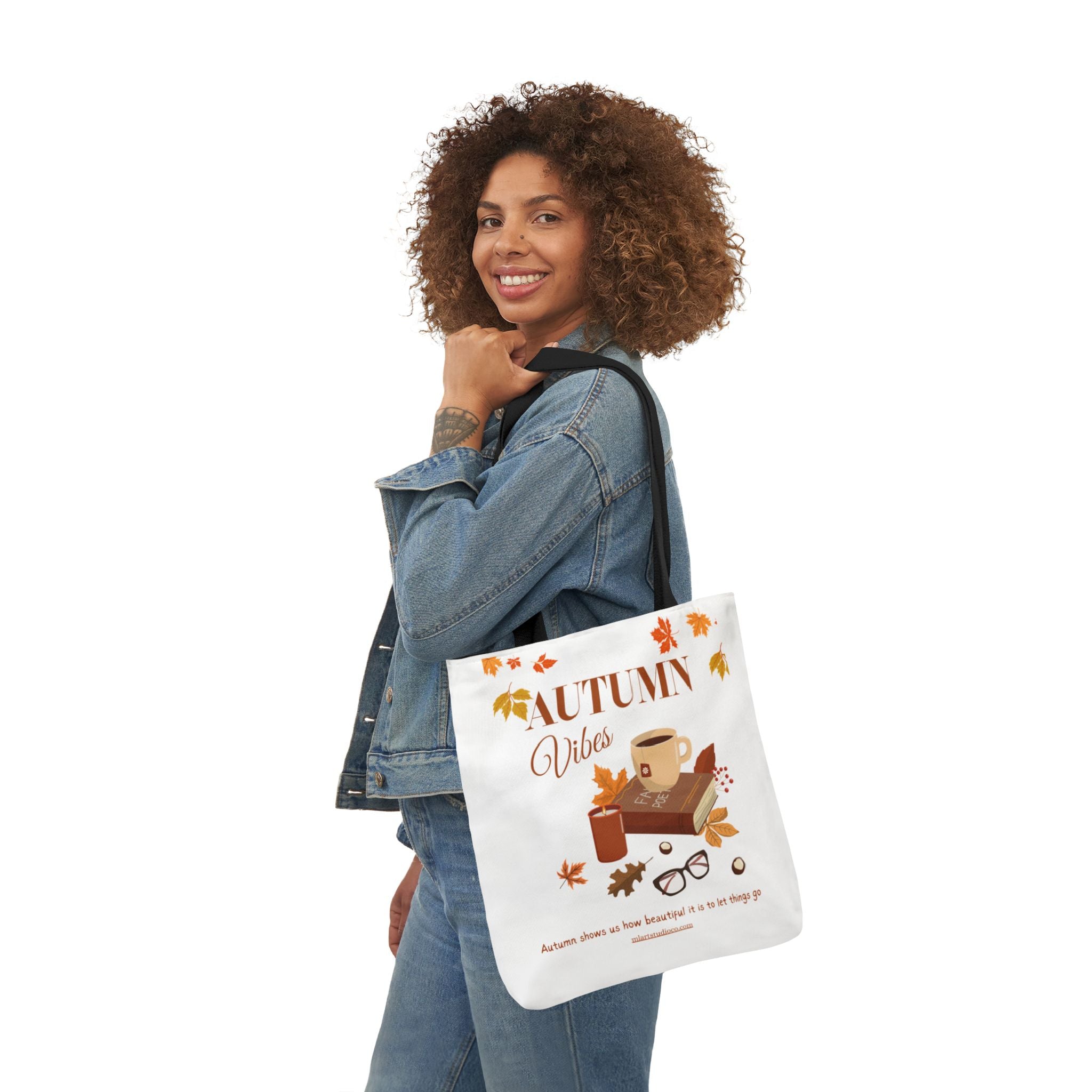 Autumn Vibes Tote Bag – Fall Canvas Shopping Bag, Seasonal Eco-Friendly Gift
