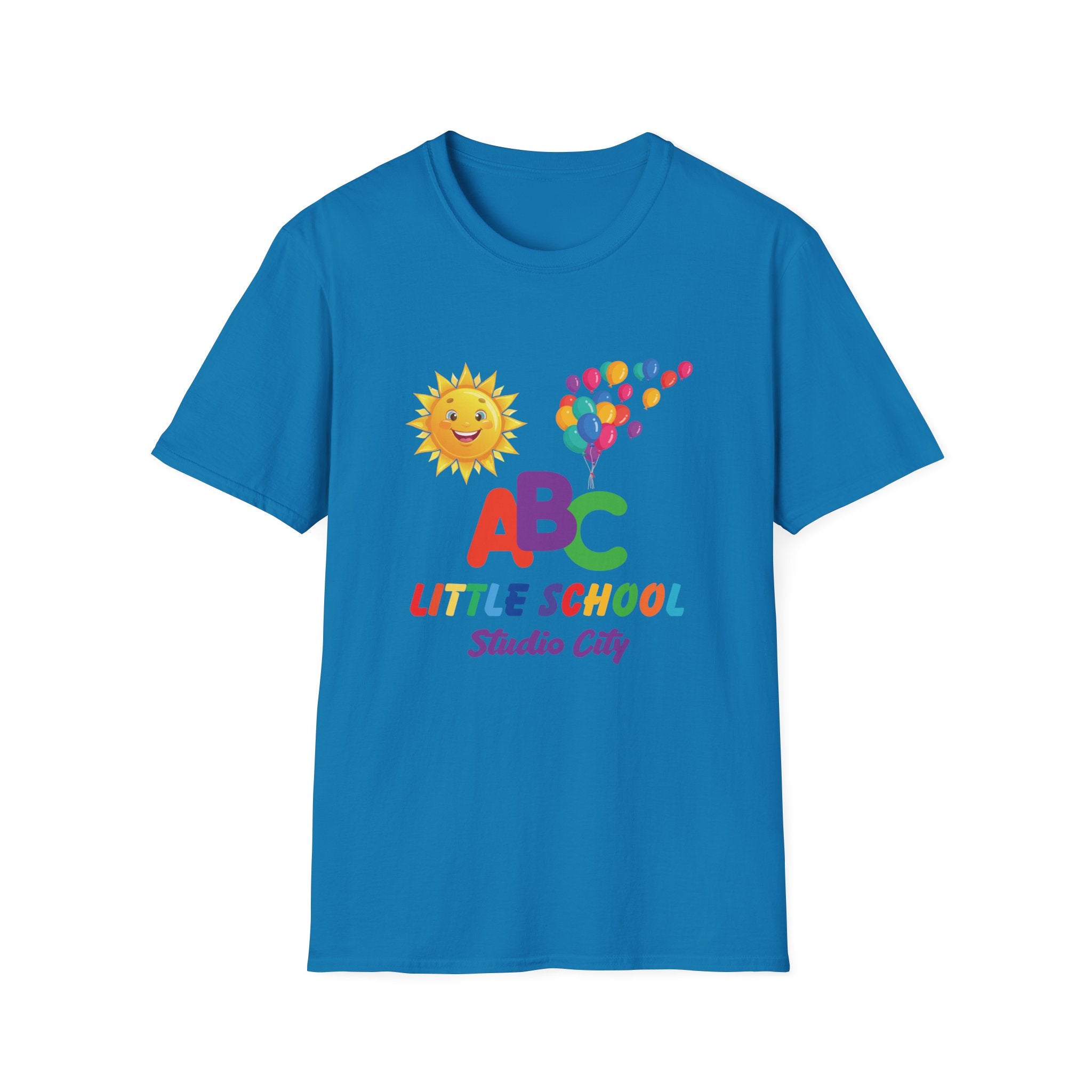 Kids ABC T-Shirt — Little School Sun & Balloons Preschool Tee