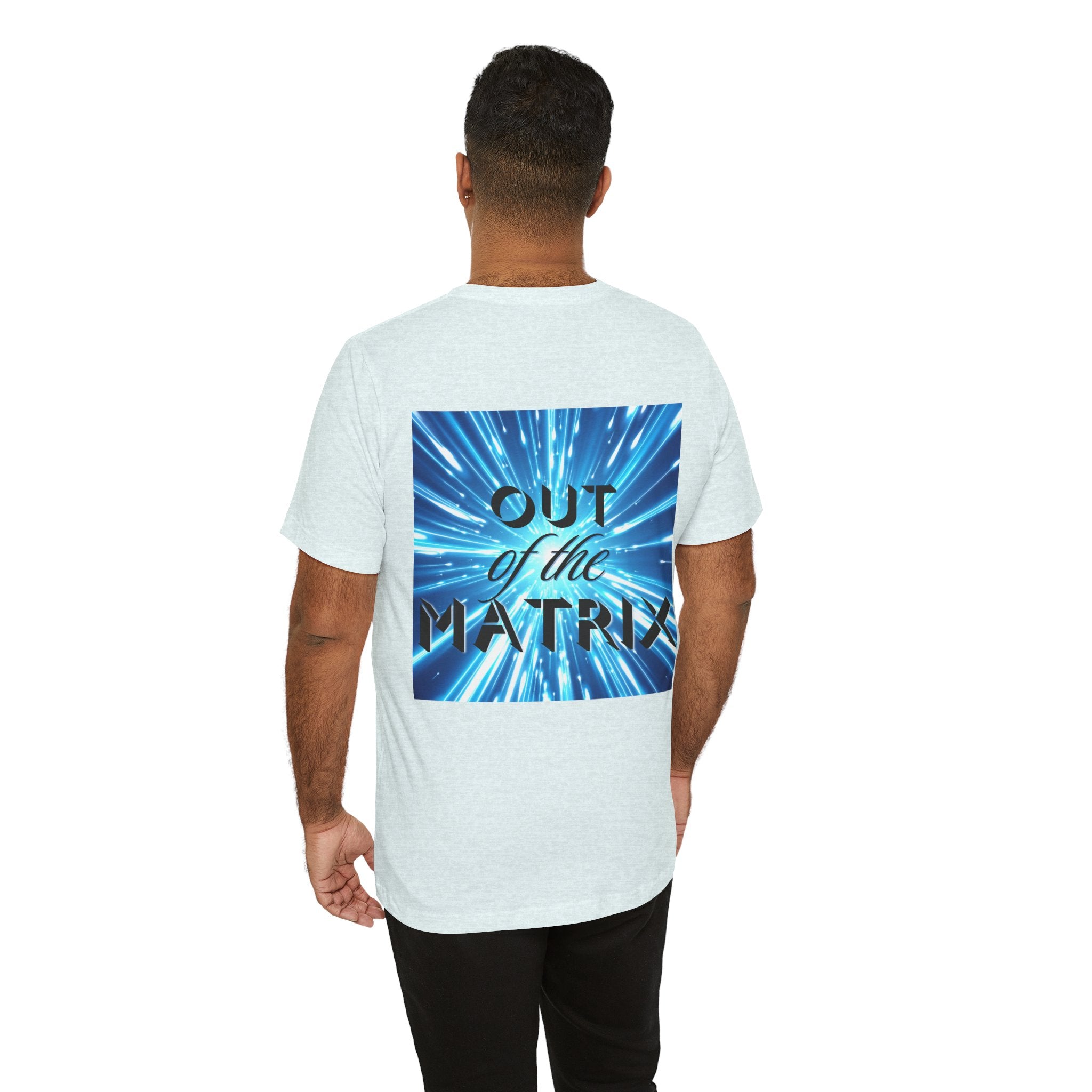 Out of the Matrix – Futuristic Graphic Statement T-Shirt