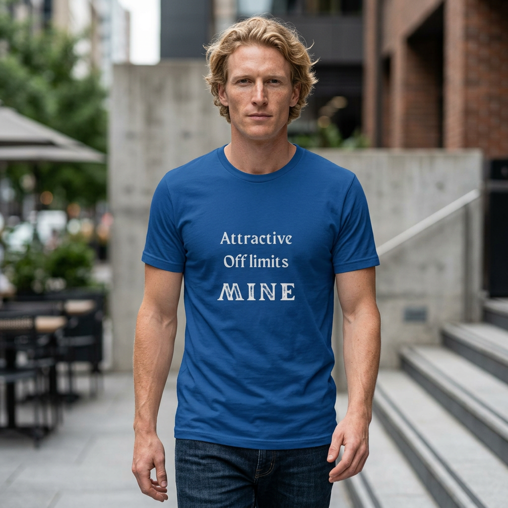 Crew Tee — “Attractive Off Limits MINE” Graphic T‑Shirt