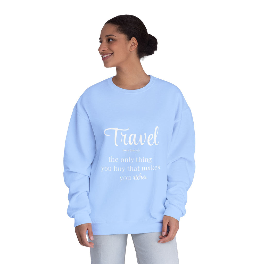 Classic White Crewneck Sweatshirt – Unisex Cozy Pullover