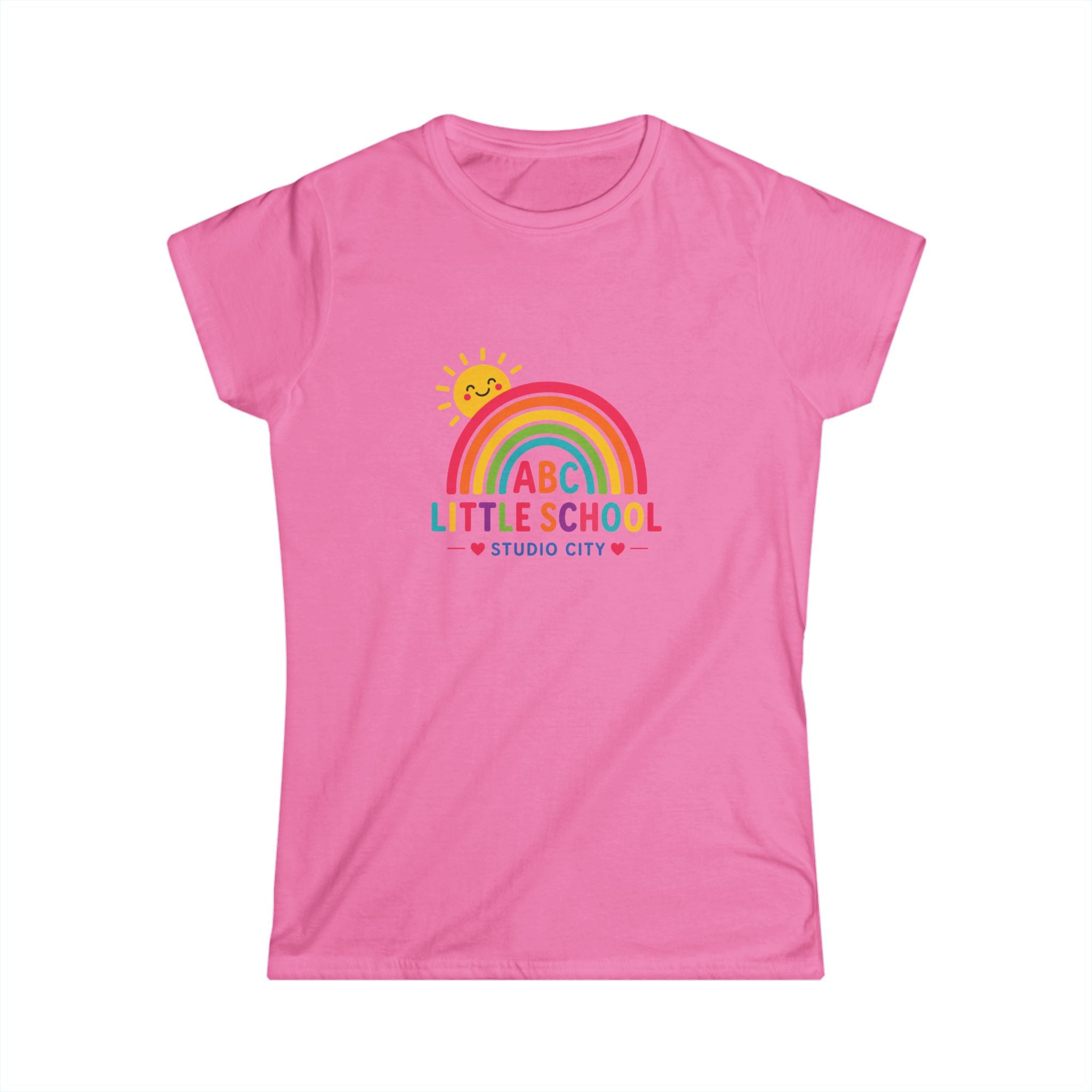 Little School Rainbow Women's Tee — ABC Preschool Sunshine Design