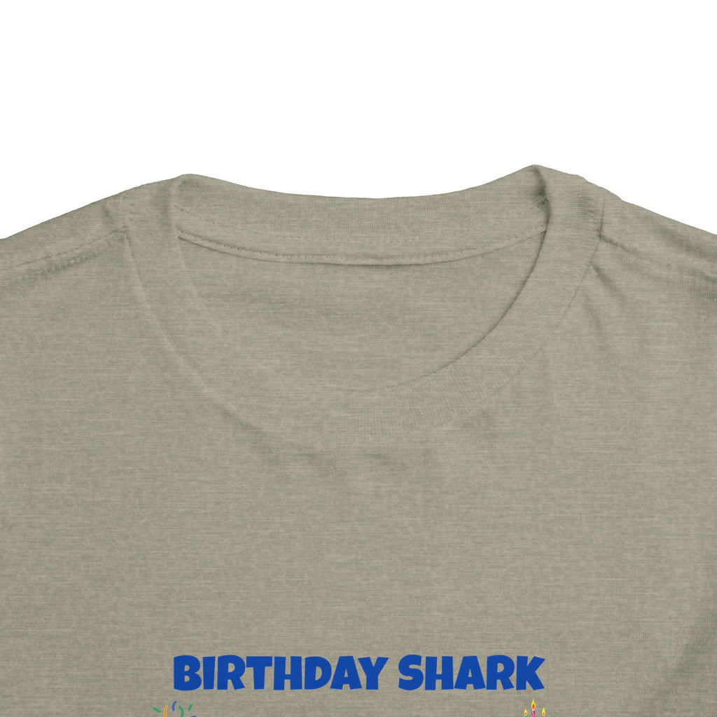 Personalized Birthday Shark TShirt for Kids  Custom Name and Age  Cute Ocean Theme Toddler Tee