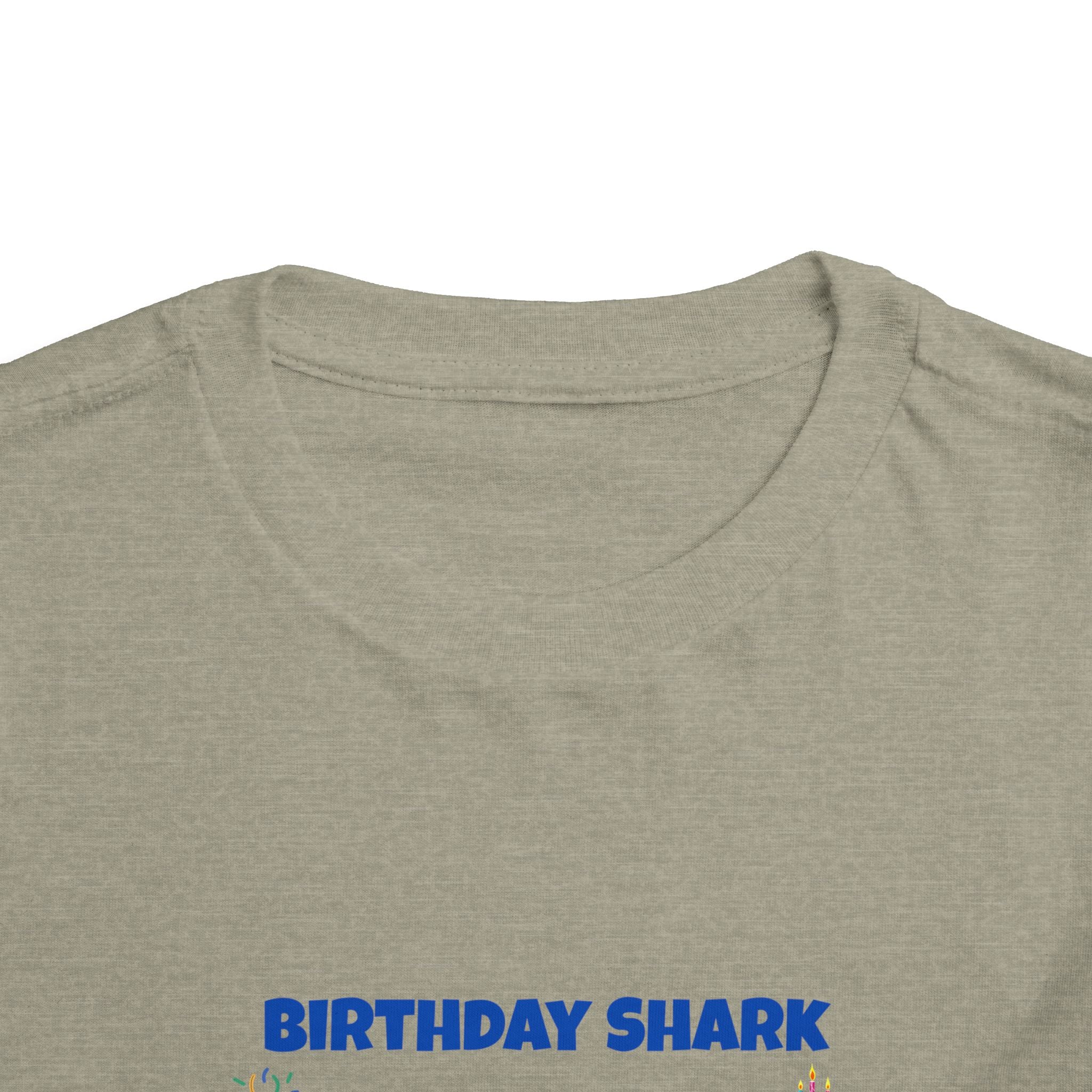 Personalized Birthday Shark TShirt for Kids  Custom Name and Age  Cute Ocean Theme Toddler Tee