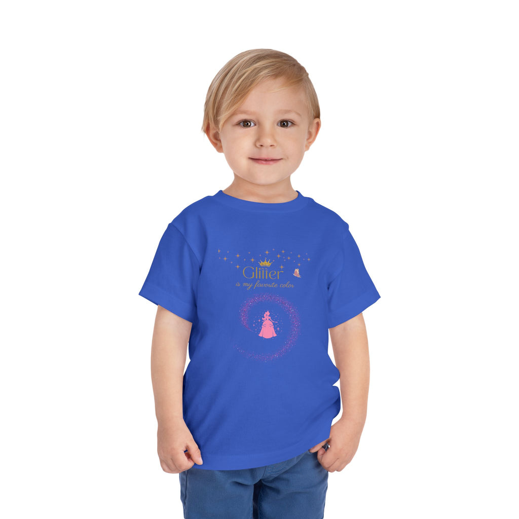Glitter Is My Favorite Color  Princess T Shirt for Girls Cute Sparkle Tee for Kids