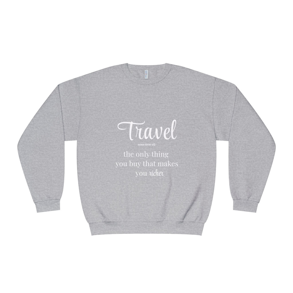 Classic White Crewneck Sweatshirt – Unisex Cozy Pullover