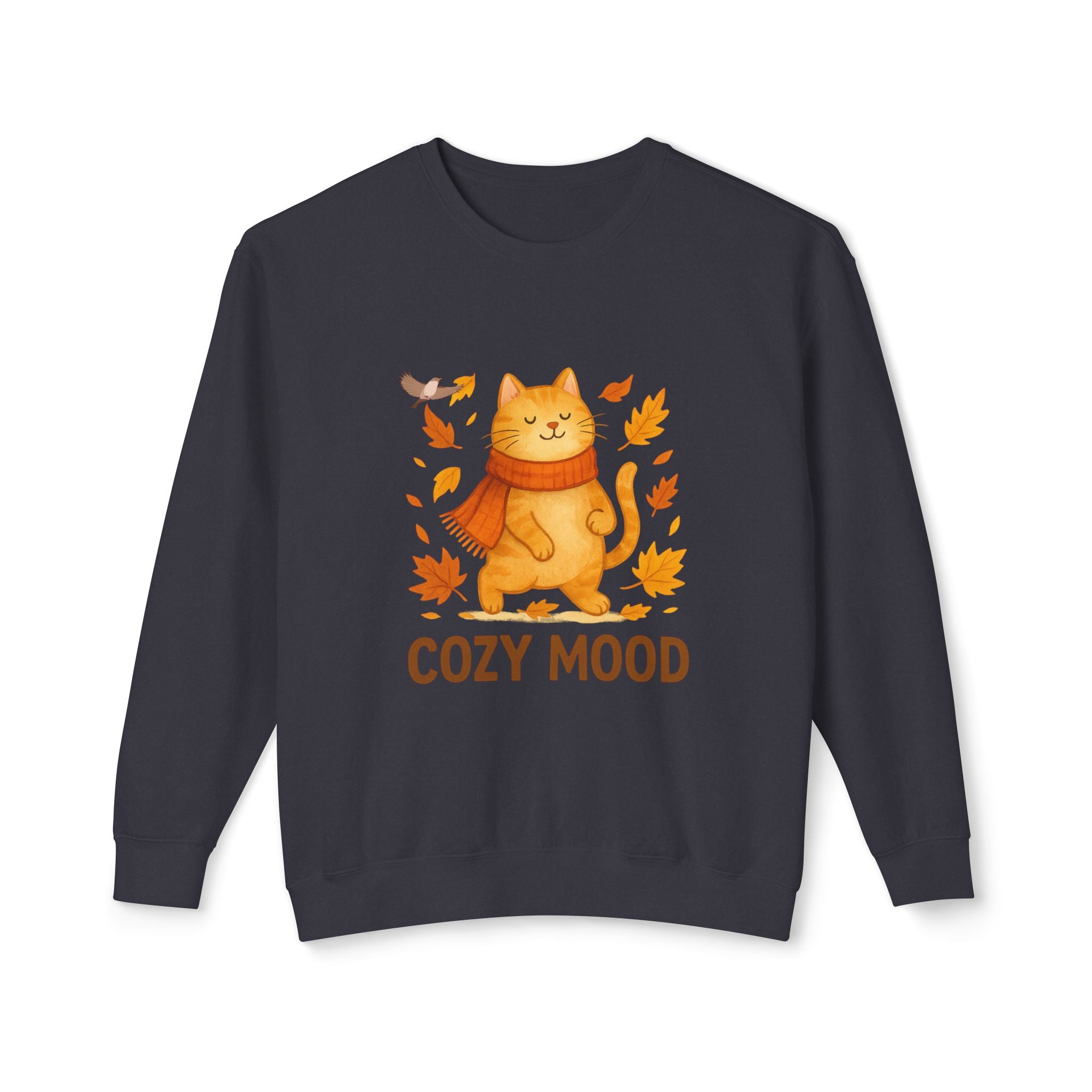 Cozy Cat Lover Crewneck Sweatshirt – Unisex Fall Pullover, Casual Wear & Gift Idea