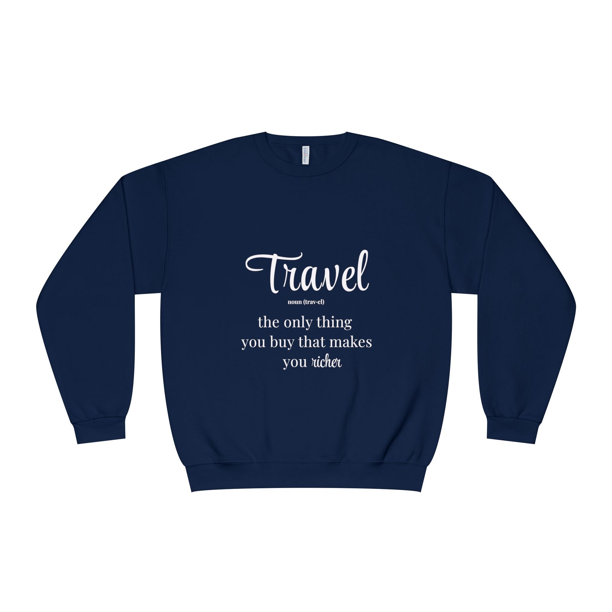Classic White Crewneck Sweatshirt – Unisex Cozy Pullover