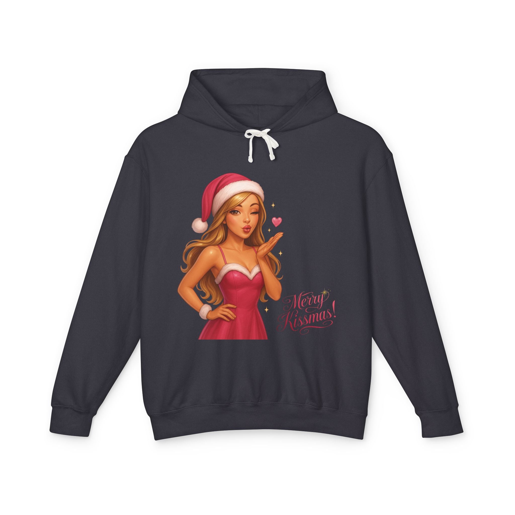 Pinup Santa Girl Christmas Hoodie | Merry Xmas Graphic Hoodie
