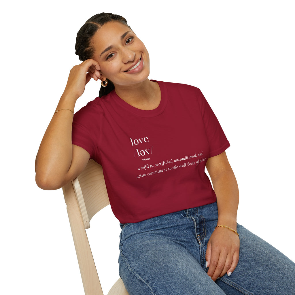 Love Definition T-Shirt | Meaningful Minimalist Graphic Tee