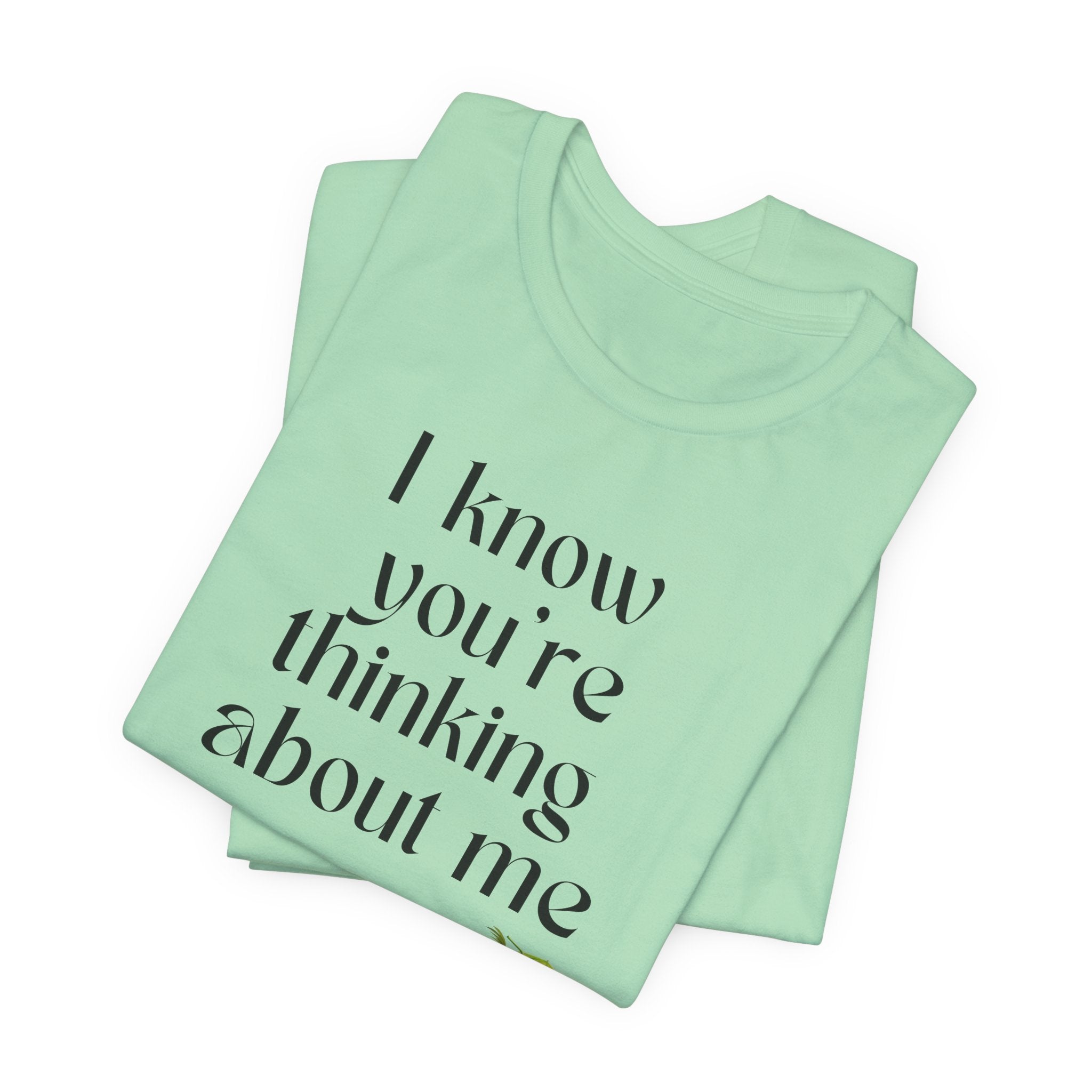 I know you're thinking about me Beach tee | Coconut drink graphic