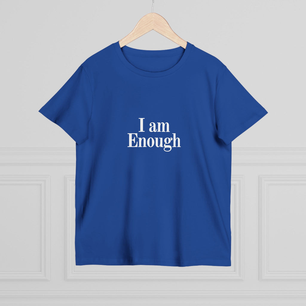 Women’s Tee — “I Am Enough” Minimalist Affirmation Shirt