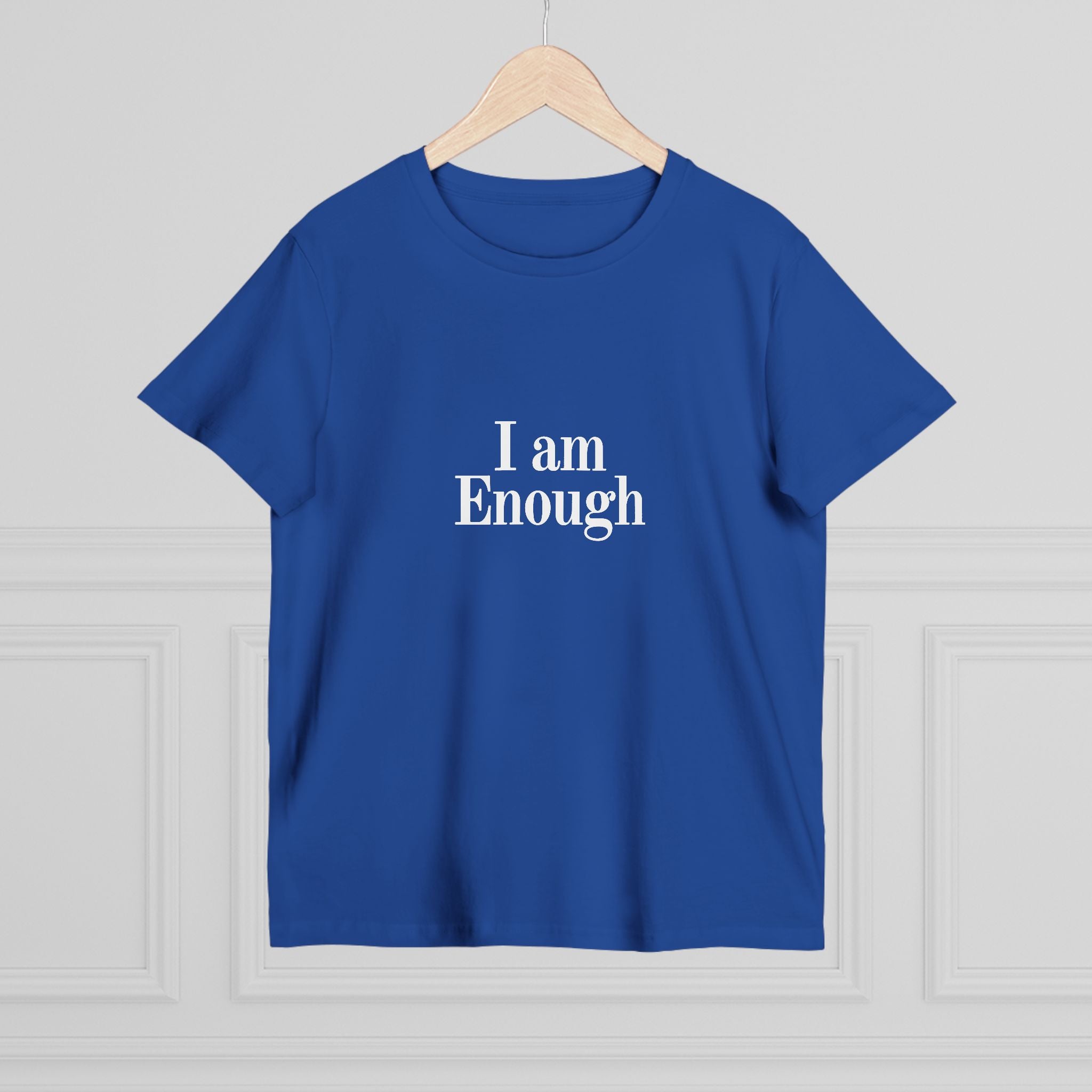 Women’s Tee — “I Am Enough” Minimalist Affirmation Shirt