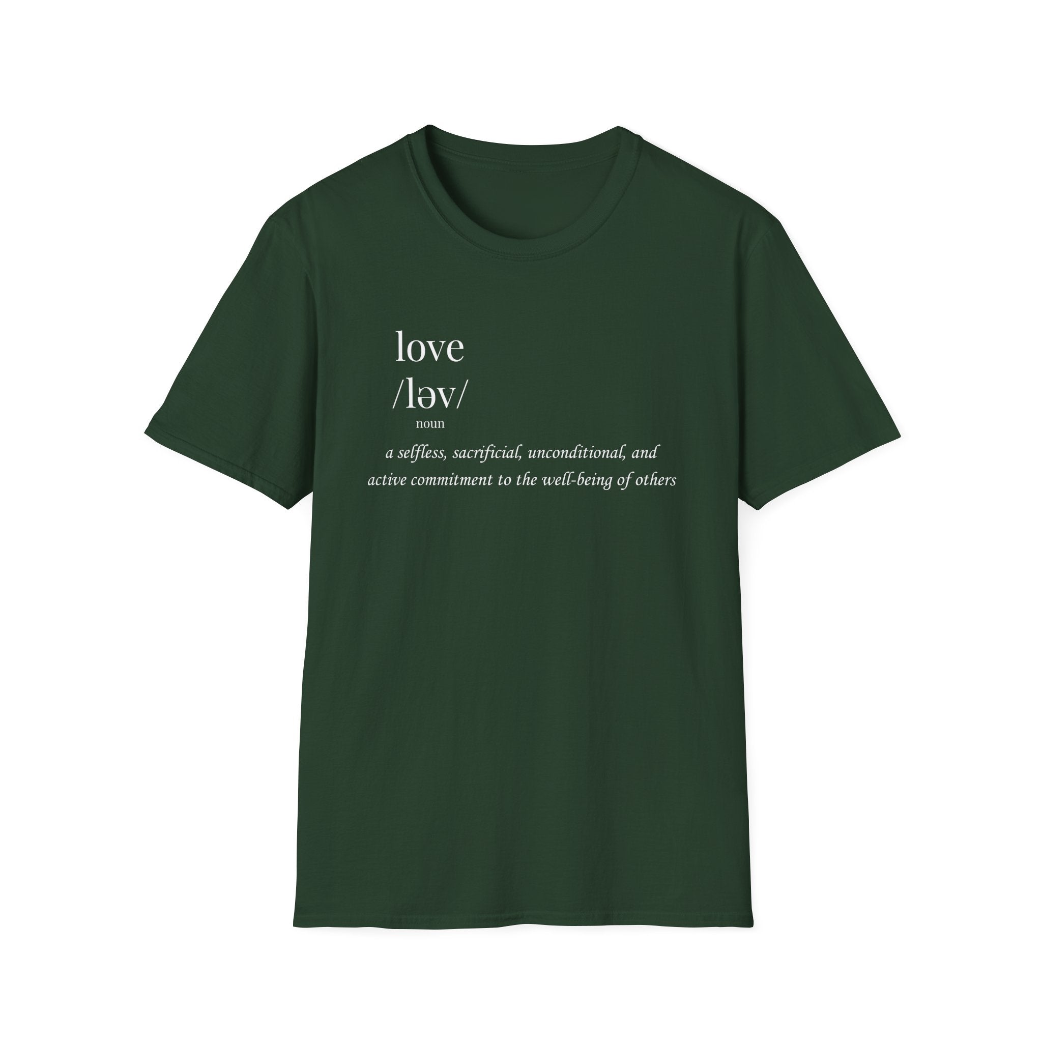 Love Definition T-Shirt | Meaningful Minimalist Graphic Tee