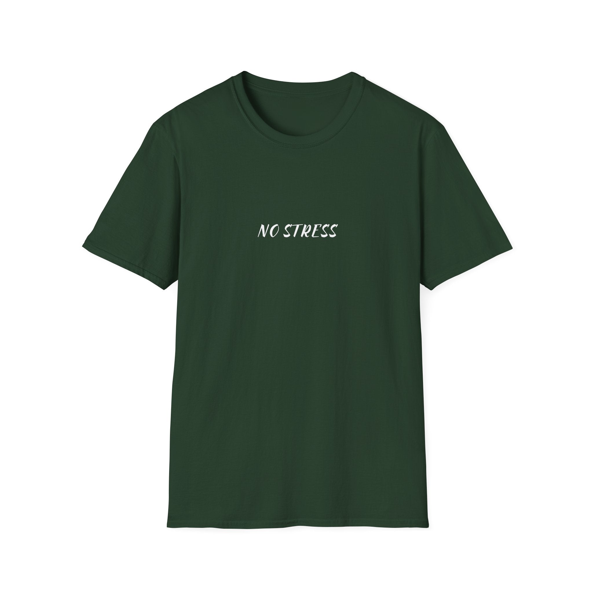 No Stress Tee | Minimalist Quote Shirt | Casual Everyday Graphic T-Shirt