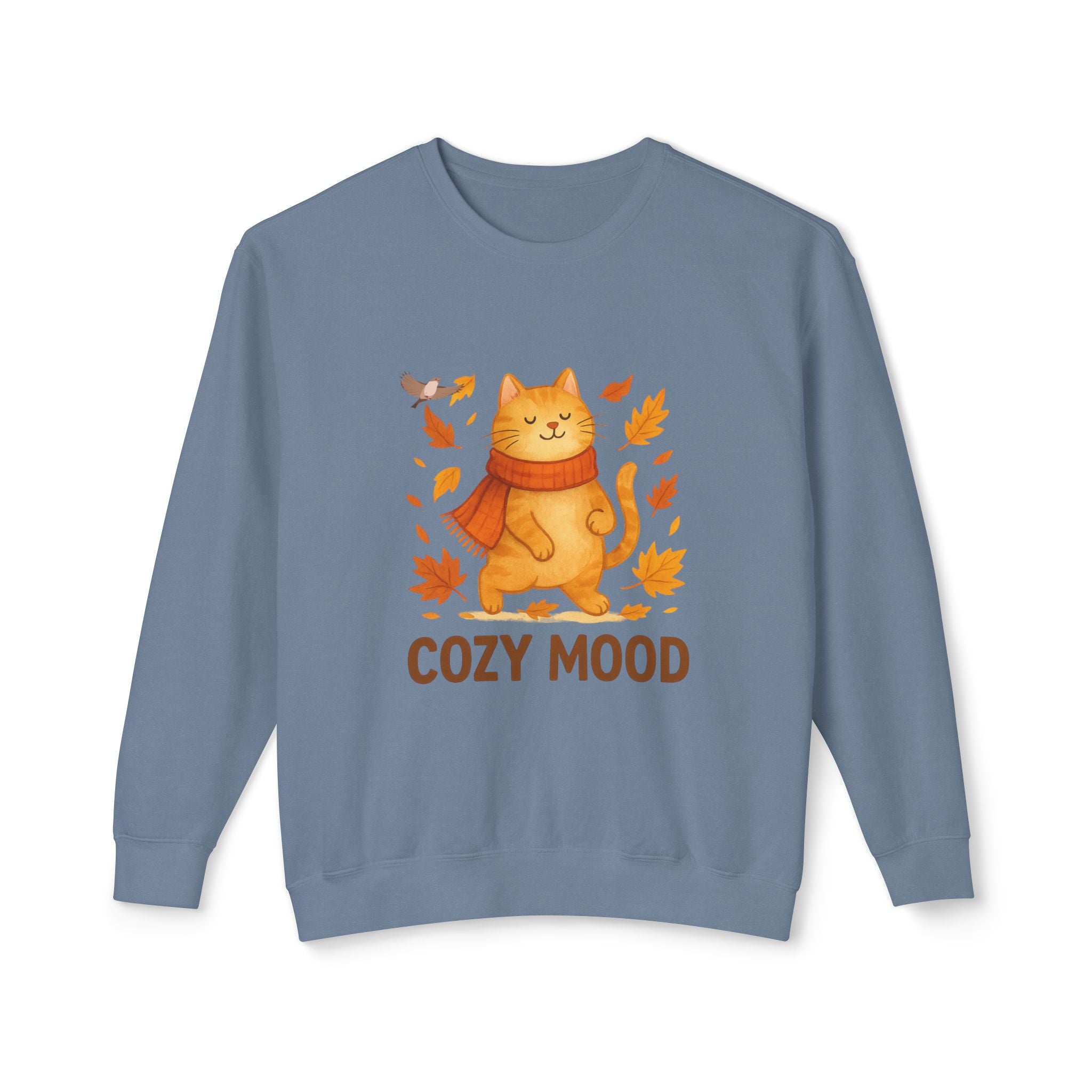 Cozy Cat Lover Crewneck Sweatshirt – Unisex Fall Pullover, Casual Wear & Gift Idea