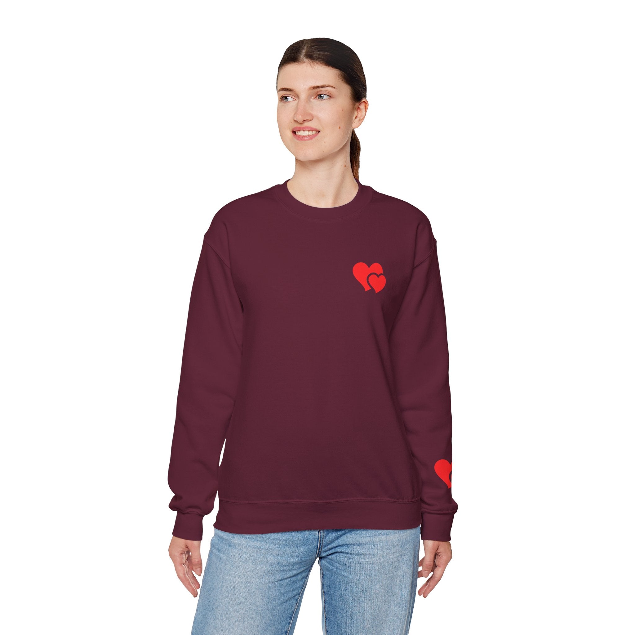 Minimal Heart Valentine Sweatshirt | Cozy Romantic Pullover
