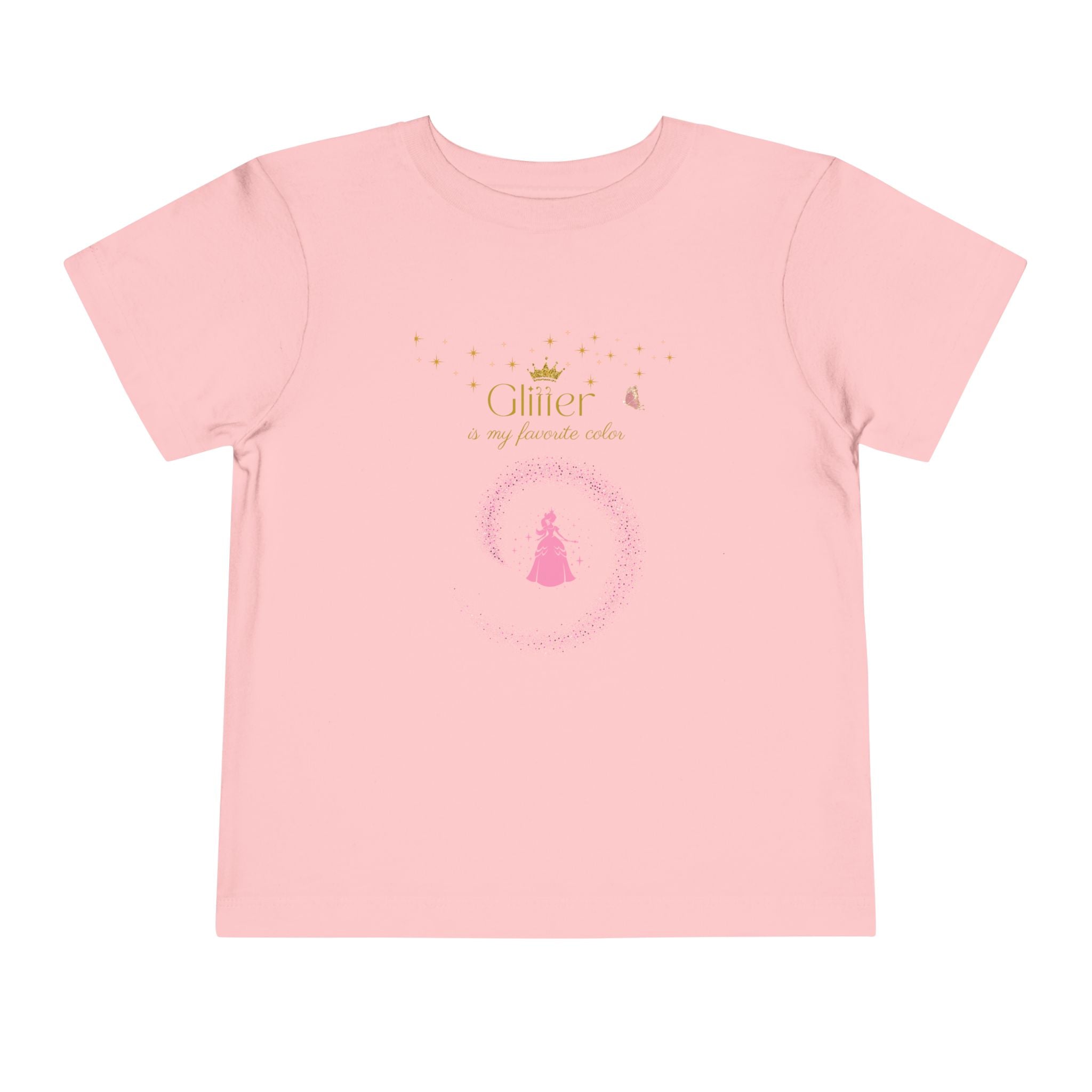 Glitter Is My Favorite Color  Princess T Shirt for Girls Cute Sparkle Tee for Kids