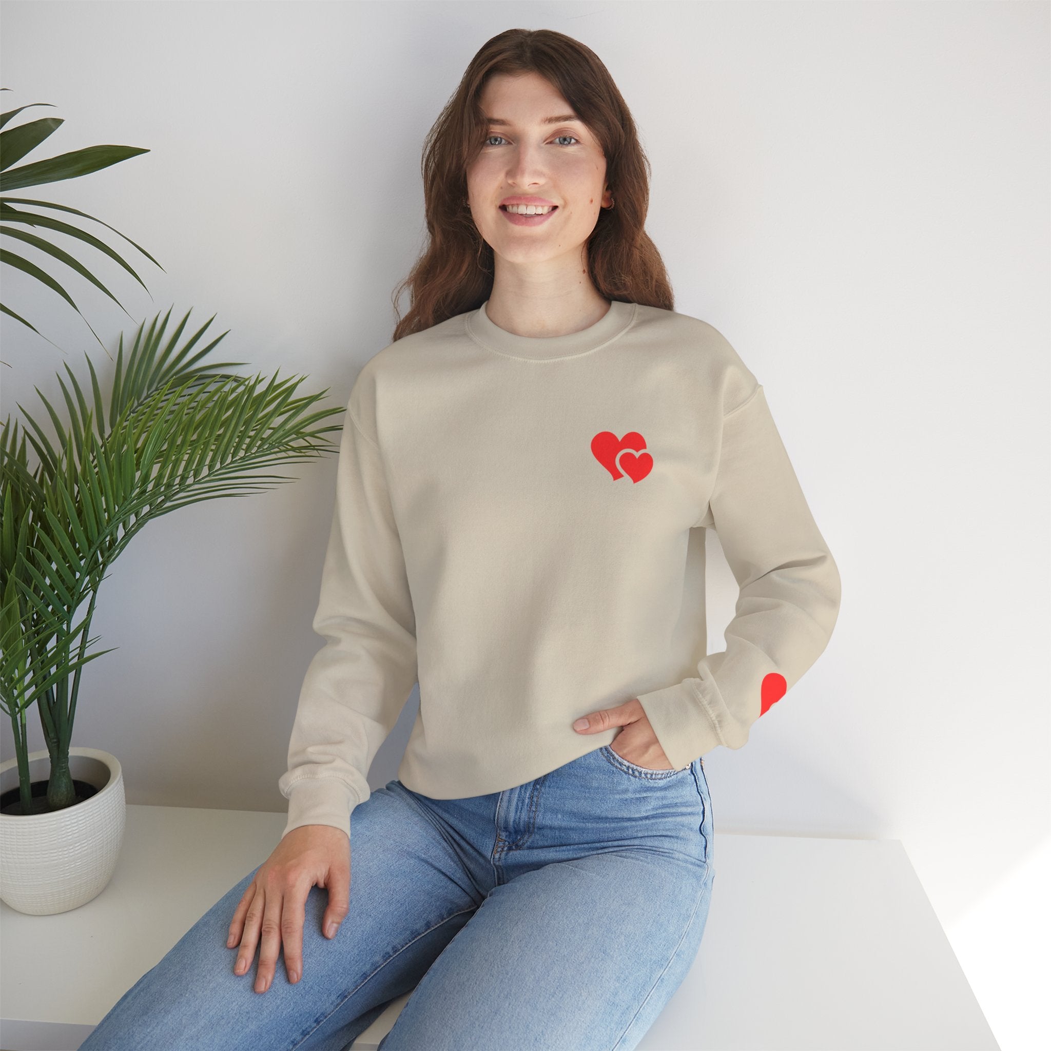 Minimal Heart Valentine Sweatshirt | Cozy Romantic Pullover