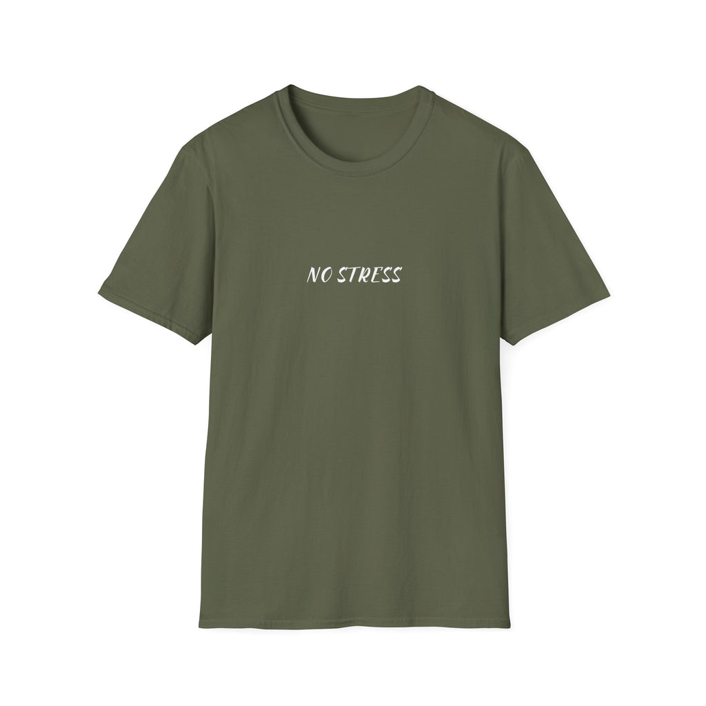 No Stress Tee | Minimalist Quote Shirt | Casual Everyday Graphic T-Shirt