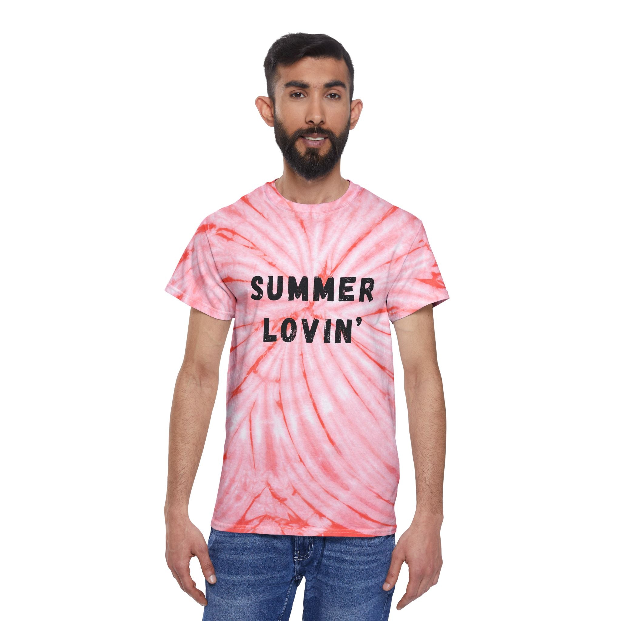 Custom Summer Lovin Tie-Dye T-Shirt | Personalized Retro Style Cyclone Tee