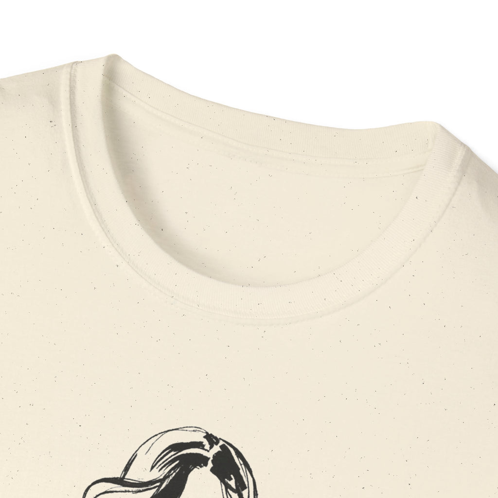 Classy & Confident Minimalist Woman Illustration T-Shirt