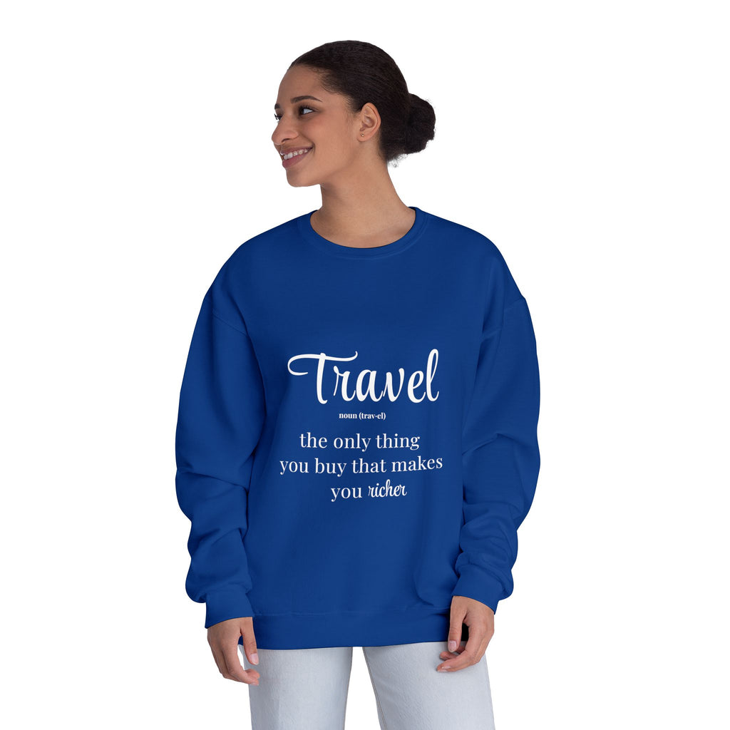 Classic White Crewneck Sweatshirt – Unisex Cozy Pullover