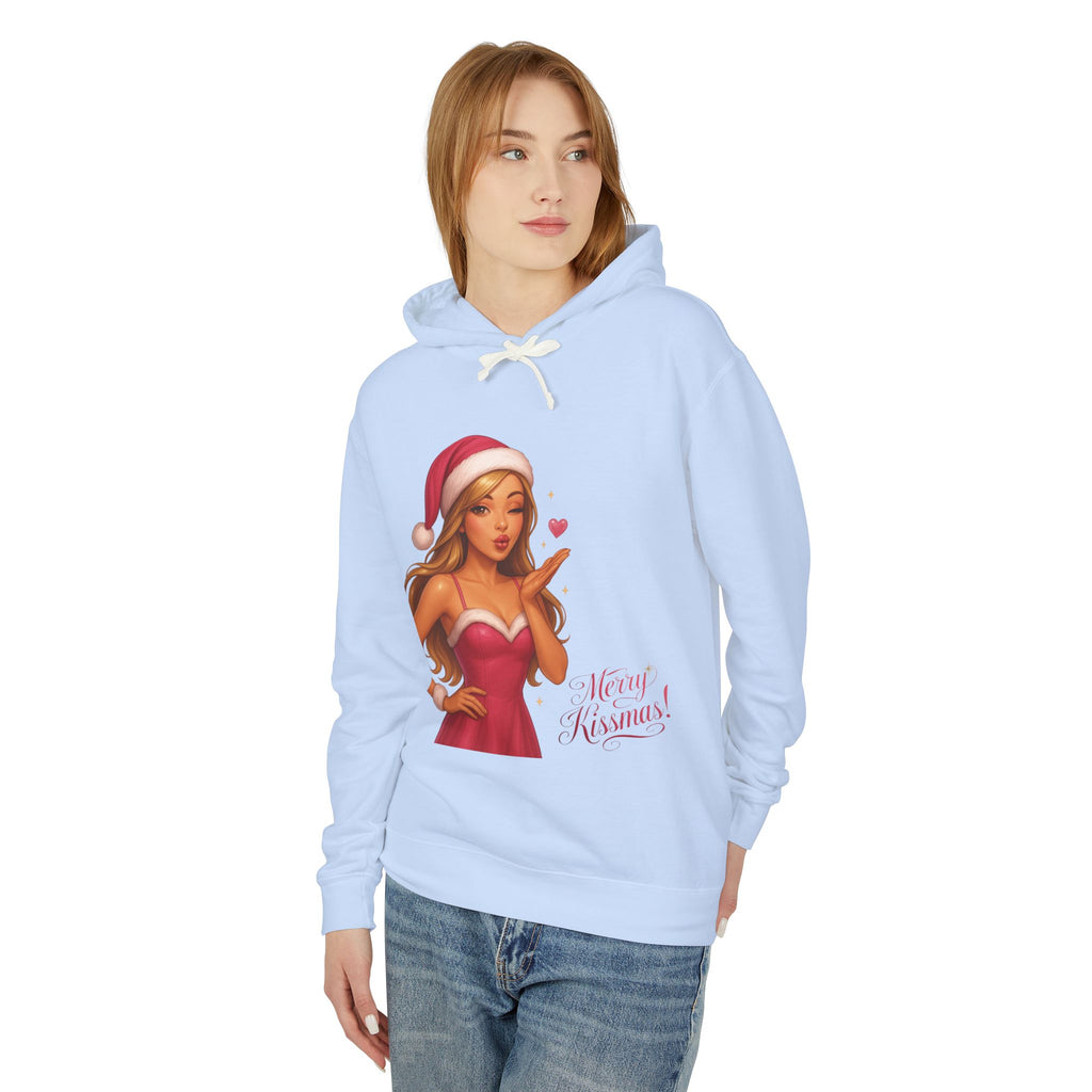 Pinup Santa Girl Christmas Hoodie | Merry Xmas Graphic Hoodie