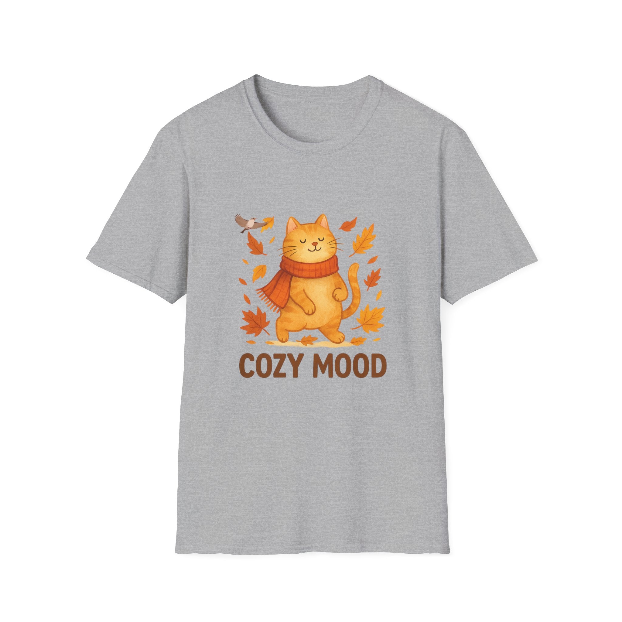 Cat Lover T-Shirt – Cozy Fall Vibes Tee, Funny Graphic Gift for Cat Moms