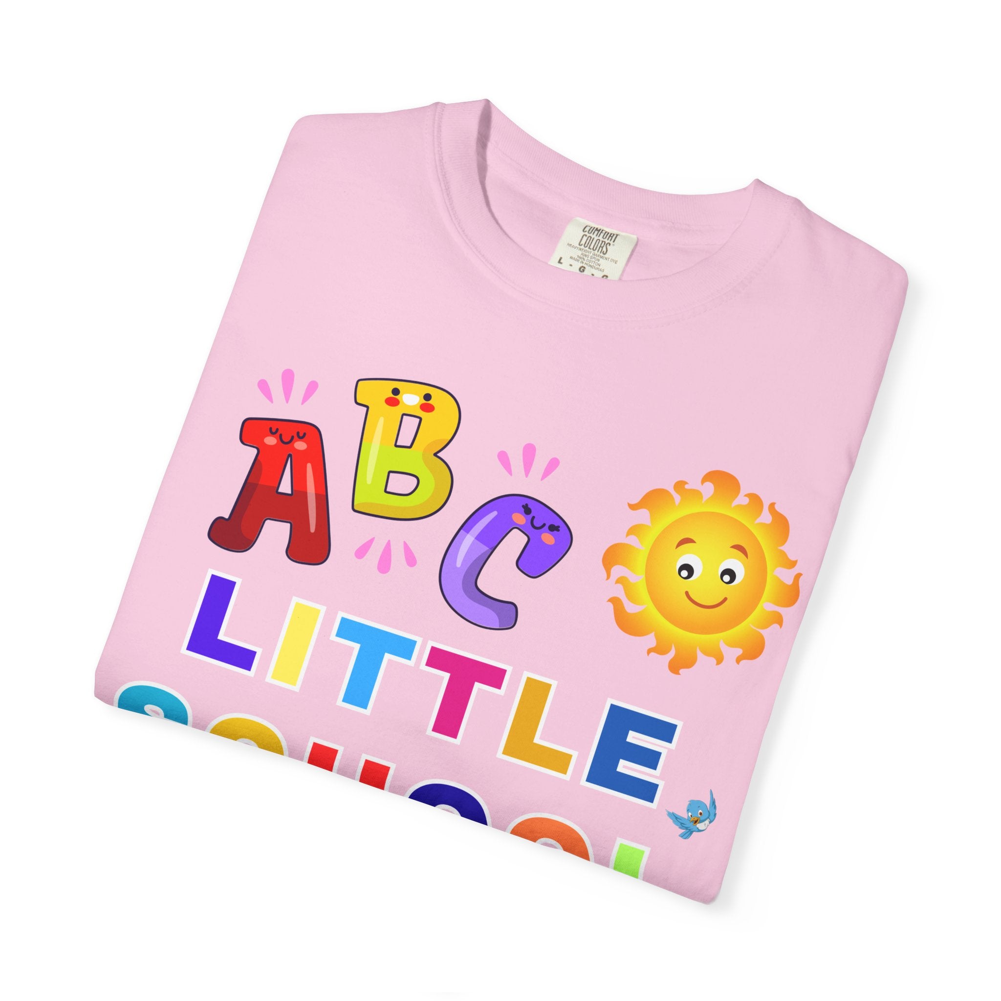 ABC Little School Unisex Garment-Dyed T-Shirt, Kids Learning Apparel, Back to School Shirt, Educational Gift, Fun Classroom Wear