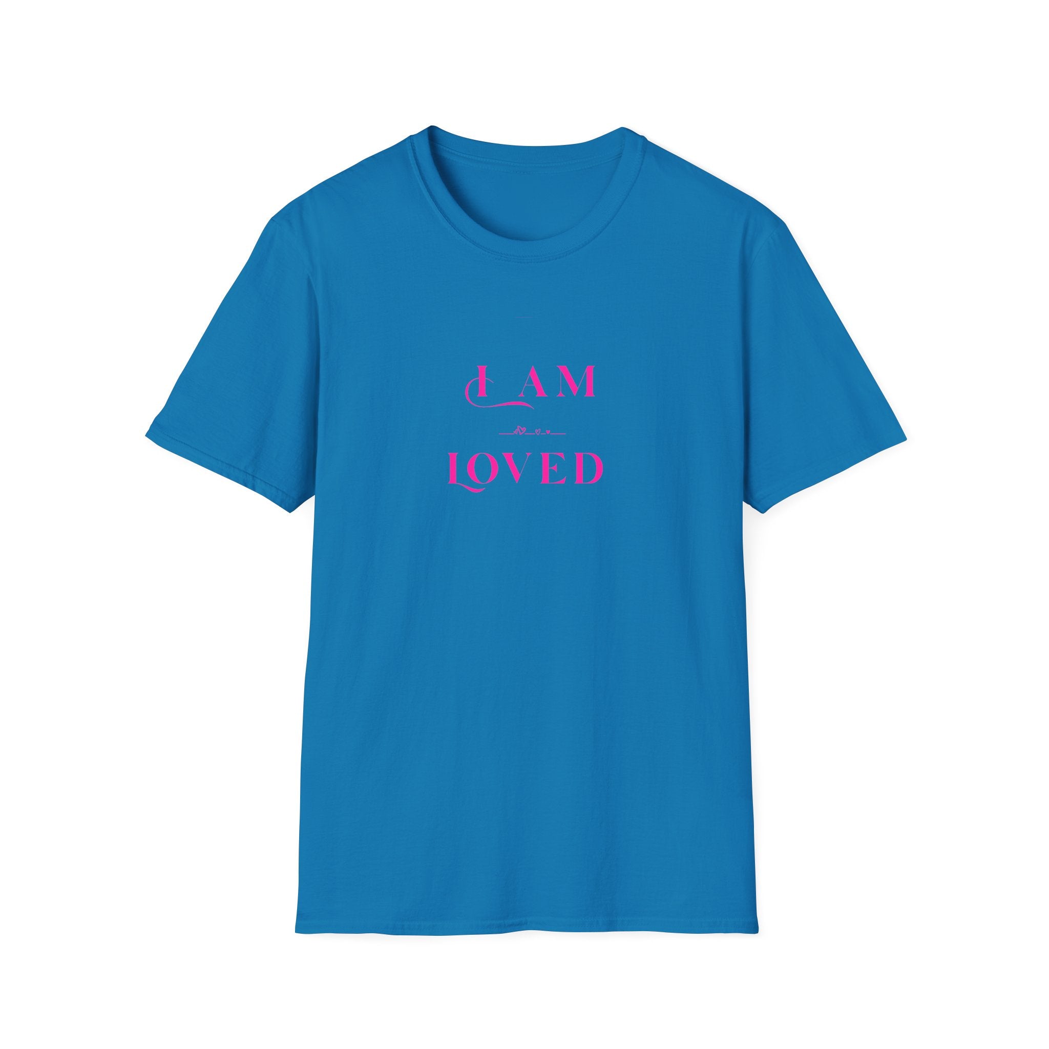 I Am Loved T‑Shirt — Pink Script Inspirational Tee