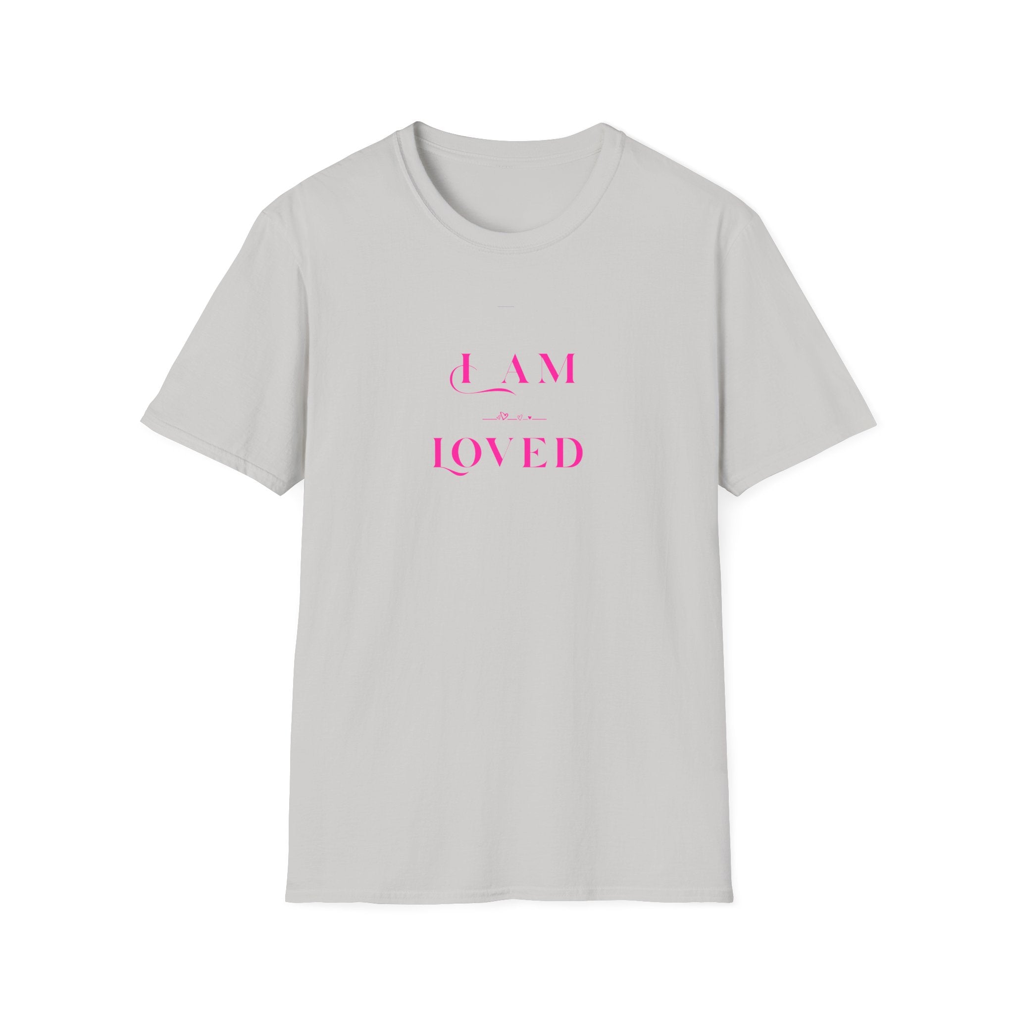 I Am Loved T‑Shirt — Pink Script Inspirational Tee